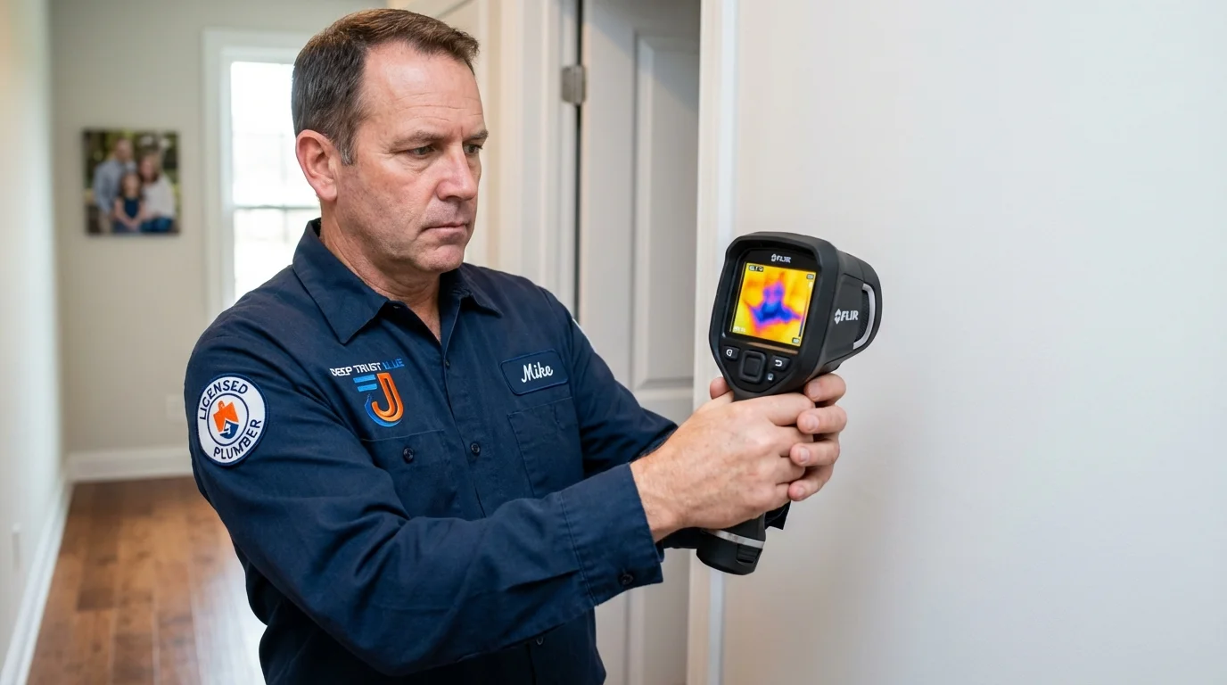 Thermal imaging leak detection by Johns Plumbing LLC in Claysburg